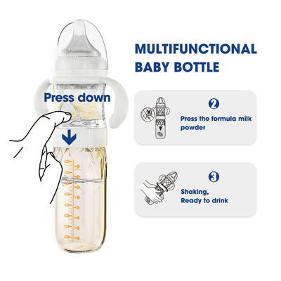 Подарок бутылок младенца собственной личности Nicepapa смешивая установил не токсическую 240ml анти- колику BPA свободно