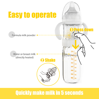 Грудное молоко кормить бутылке младенца PPSU на открытом воздухе формулы смешивая 240ml среднюю подачу