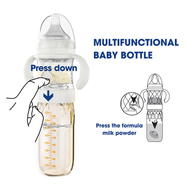 Бутылки младенца собственной личности nighttime смешивая кормить PVC стекла 240ml PPSU свободный