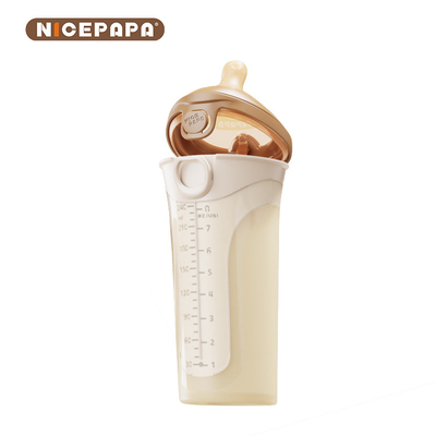 Флакончик для молока для детей из мягкого силиконового крана с естественным ответом (код S с круглым отверстием)